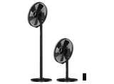 Ventilador de pie - Cecotec EnergySilence 555 2in1 Smart XL, 55 W, Motor de cobre, 16 (40cm), 5 aspas, Mando, Temporizador 7h, Oscilación 60º, Negro