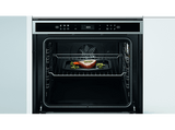 Horno a vapor - Whirlpool W6 OS4 4S1 P, Multifunción, Pirolítico, 73 l, 59.5 cm, tecnología 6th SENSE, Acero inoxidable y negro