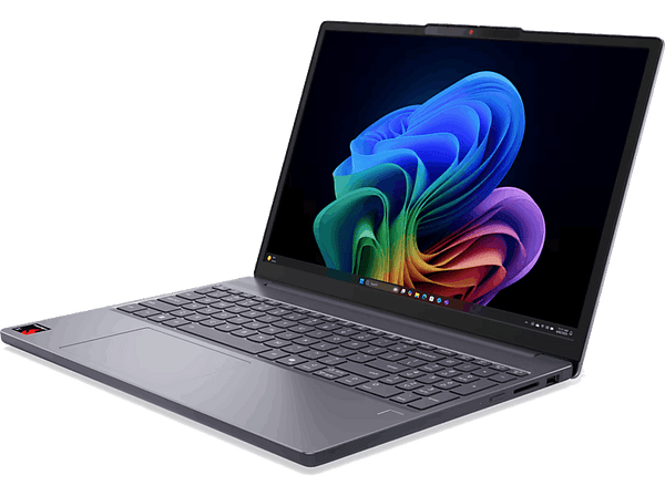 Portátil - Lenovo IdeaPad Slim 3 15Q8X10 Copilot+ PC, 15.1" WQXGA, Snapdragon® X X1-26-100, 16GB RAM, 512GB SSD, Adreno™ Graphics, W11 Home, Gris