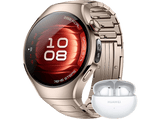 Smartwatch - Huawei Watch 5, 42 mm, 32 GB, NFC, Llamadas celulares eSIM, Titanio + FreeBuds6I