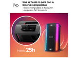 Altavoz de gran potencia - LG XBOOM Stage 501 AI, 220 W, Batería 25h Autonomía, Bluetooth, Luces LED, Efectos DJ, Karaoke, Efectos de Voz, IPX4, Negro