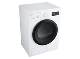 Secadora bomba de calor - LG RHA1008NWK, 8 kg, 8 programas, Blanco