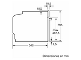 Horno compacto - Bosch HBG724AB1, Multifunción, Limpieza por agua, 71 l, 59.4 cm, Negro