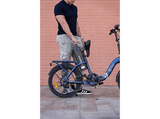 Bicicleta urbana - Youin Amsterdam, 250 W, 25 km/h, 45 km, Plegable, Azul y negro