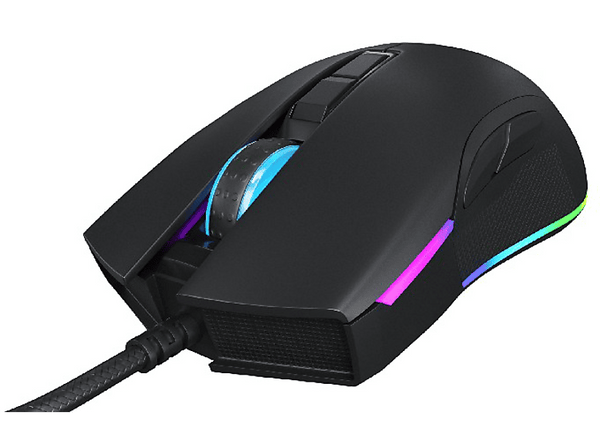 Ratón gaming - Newskill EOS, 16000 DPI, Retroiluminado, Negro