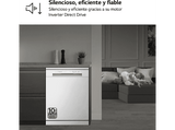 Lavavajillas - LG DF142FW, 14 servicios, 5 programas, 60 cm, QuadWash™, EasyRack™, Blanco