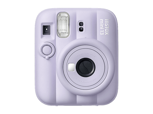 Cámara instantánea - Fujifilm Instax Mini 13, 86 mm x 54 mm, Flash Automático, Espejo para selfie, Morado