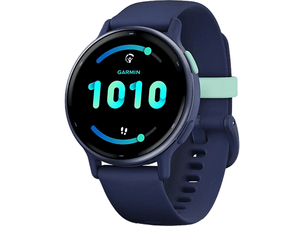 Reloj deportivo - Garmin Vívoactive® 5, Azul marino, 4GB, 20 mm, 1.2" AMOLED, Autonomía hasta 11 días