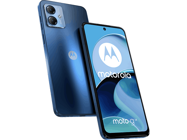 Móvil - Motorola g14, Azul, 256 GB, 8GB RAM, 6.5" LCD FHD+, Unisoc T616, 5000 mAh, Android