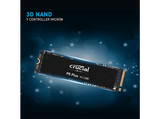 Disco duro SSD interno 500 GB - Crucial P5 Plus, Tecnología PCIe® 4.0 NVMe™, Velocidad lectura 6600 MB/s, Negro