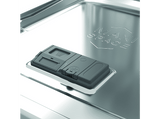 Lavavajillas - Whirlpool W8F HP51X, 15 servicios, 10 programas, 60 cm, MaxiSpace Tub, PowerClean Pro, Tecnología 6th Sense, Inox