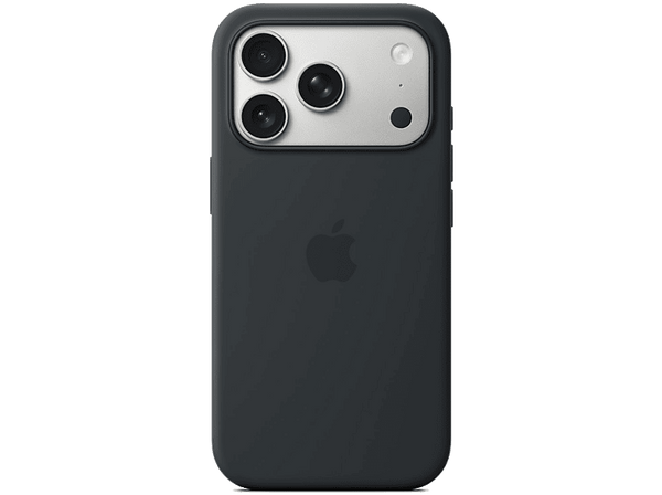 Apple Funda de silicona con MagSafe, Para iPhone 17 Pro, Compatible con correa Crossbody, Negro