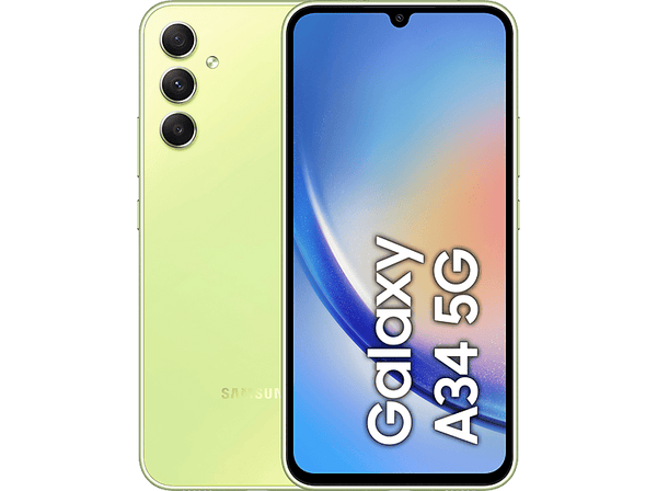 Móvil - Samsung Galaxy A34, Light Green, 128 GB, 6 GB RAM, 6.6 " FHD+, Mediatek Dimensity 1080 Octa-Core, 5000 mAh, Android 13