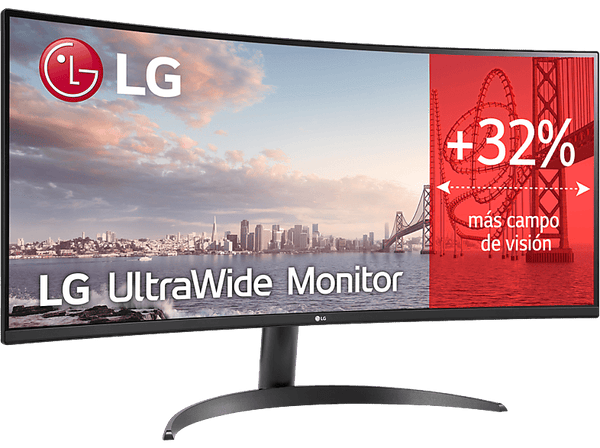 Monitor - LG UltraWide™ 34WR50QK, 34" WQHD, 100 Hz, 5 ms, VA Curvo, 2x HDMI, HDR10, Negro