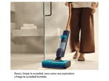 Fregona eléctrica - Dyson Clean+Wash Hygiene™, Recoge suciedad, Diseñada sin filtro, Sin malos olores, Higiénica, Azul de Prusia/Cobre