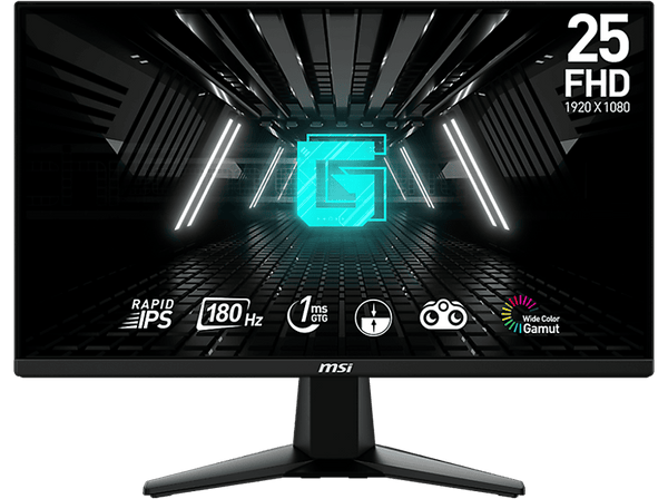 Monitor gaming - MSI G255F, 24.5", Full-HD, 1 ms, 180 Hz, FreeSync, Negro