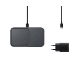 Cargador inalámbrico - Samsung EP-P5400TBEGEU, Carga rápida Duo, 15 W, Gris oscuro