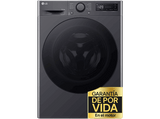 Lavadora secadora - LG F4DR6010AGM, Serie 600, 10 kg / 6 kg, 1400 rpm, 12 programas, AI Direct Drive™, TurboWash™360˚, Inox grafito antihuellas