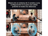 Barra de sonido - Sony BRAVIA Theatre System 6 (HTS60), 5.1 sonido surround, 1000W, Altavoces traseros, Subwoofer, Dolby Atmos, AI Voice Zoom 3, DSEE
