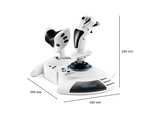 Simulador de Vuelo - Thrustmaster T.Flight Hotas 5 MSFS Special Edition, Para PS5, PS4 y PC, Mando de Potencia y Controlador de Simulación, Blanco