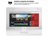 Monitor gaming - LG UltraWide 40U990A-W, 40 Full-HD 5K2K, 120 Hz, 5 ms, IPS curvo 2500R, 2x HDMI, Altavoces incorporados, Altura ajustable, Blanco