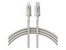 Cable USB-C a Lightning - Baseus Titanium Alloy, Carga ultrarrápida, Alta resistencia, USB-C a Lightning, 100 cm, 20W, Dorado Galaxy Titanium