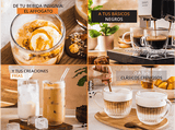 Cafetera superautomática - Krups Intuition Experience Hot&Cold, Pantalla táctil , 36 Recetas, Jarra de leche, Titanio, 15 bar, 2 tazas, Negro
