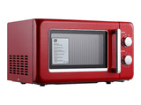 Microondas - ok. OMW 1225 R, 700W, 6 Niveles de Potencia, 20l, Función Descongelar, Control Mecánico, Rojo