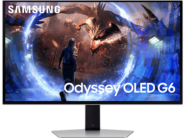 Monitor gaming - Samsung Odyssey OLED G6  LS27DG602SUXEN, 27", QHD, 0.03ms, Max 360Hz, FreeSync Premium Pro, Silver