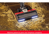 Aspirador escoba - Hoover HF9 HOME, Cepillo Anti-Enredos, Posición Parking, Luz LED, Autonomía 30 min, Batería Extraíble, 0.7L, 5 años Garantía, Rojo