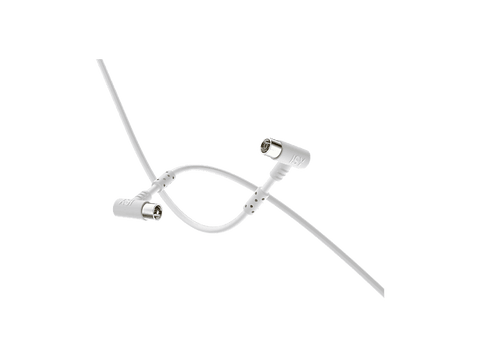 Cable de antena - ISY ISA-9034, 1.5m, Macho-Hembra, Blanco