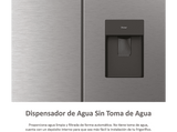 Frigorífico americano - Haier FD 70 Series 7 HFW7720EWMP,  No Frost, 200.6 cm, 477 l, Daylight LED, Wi-Fi, Inox