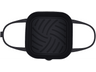 Accesorio freidora - NK-HO330022, Base de Silicona, 20x20 cm, Plegable con Separador, Apto Lavavajillas, Apto Microondas, Negro