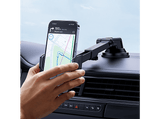 Soporte de móvil para coche - Baseus Go UltraControl, Universal, Sistema de ventosa ultrapotente, Ajustable, Rotación 360º,  Negro Cluster
