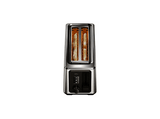 Tostadora - Braun HT5220, 1470 W, 2 ranuras, 4 rebanadas, 8 niveles de tostado, Acero inoxidable / Negro