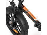 Bicicleta plegable - Youin Texas, 250 W, Velocidad máx. 25 km/h, Autonomía 45 km, Pantalla LCD, Luz Frontal y Trasera, Negro