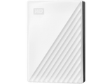 Disco duro externo 6TB - WD My Passport, Portátil, HDD, USB 3.2, Funciona con Chromebook, Blanco