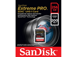 Tarjeta SDXC - SanDisk Extreme PRO, 256 GB, Hasta 200 MB/s lectura, U3, V30, Clase 10, Vídeo 4K UHD, Negro