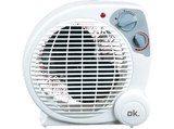 Calefactor - OK OFH 320224 ES, 2000 W, 2 niveles potencia, Modo Frío/Templado/Cálido, Blanco