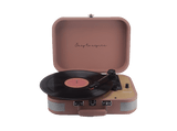 Tocadiscos - Prixton VC600, Correa de Transmisión, Bluetooth, 33/45/78 rpm, Dos Altavoces Estéreo de 5W, Mocha Mousse