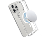 Funda - Isy ISC 1117, Compatible con iPhone 16 Pro Max, Resistente a Golpes, Anillo Magnético Integrado, Transparente