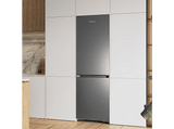 Frigorífico combi - Hisense RB3K330SAIC, No Frost, 185.6 cm, 330 l, Kitchen Fit, WiFi, Acero inoxidable