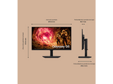 Monitor gaming - Samsung LS27FG506EUXEN, 27 QHD, 180 Hz, 1 ms, IPS (Conmutación en el plano), Altura ajustable, Negro