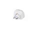 Adaptador enchufe - Travel Blue SP0111, 4000W, Sólo para uso interior, Schuko (europeo) con conexión de tierra (puesto a tierra), Blanco