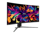 Monitor gaming - MSI MPG 341CQPX QD-OLED, 34.18 UWQHD, 240 Hz, 0.03 ms GTG, OLED, Curvo, G-Sync Compatible, DisplayHDR True Black 400, Negro
