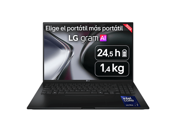 Portátil - LG 17ZD90TL-G.AX85BN Copilot+ PC, 17" WQXGA, Intel® Core™ Ultra 7 258V 47 TOPS, 32GB, 512GB SSD, Arc™ Onboard Graphics, SinSO, Sin cargador