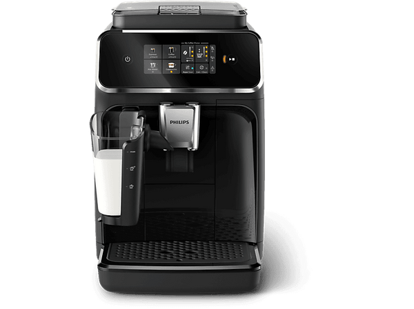 Cafetera superautomática - Philips EP2331/10, LatteGo, Pantalla táctil, 1.8 l, Filtro AquaClean, Negro