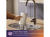 Espumador de leche - Philips Baristina BAR311/00, 120 ml, Espuma Caliente y Fría, Animal y Vegetal, Compatible Baristina, Blanco, 3 Años Garantía