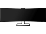 Monitor - Philips 499P9H, 48.8 Ultra Wide 5K, SuperWide 32:9, 5 ms, HDR400, LowBlue, USB-C, HDMI, Negro