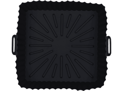 Accesorio freidora - NK HO330023, Base de Silicona, Kit 2 Piezas, 20 cm, Apto Lavavajillas, Apto Microondas, Hasta 220º, Negro